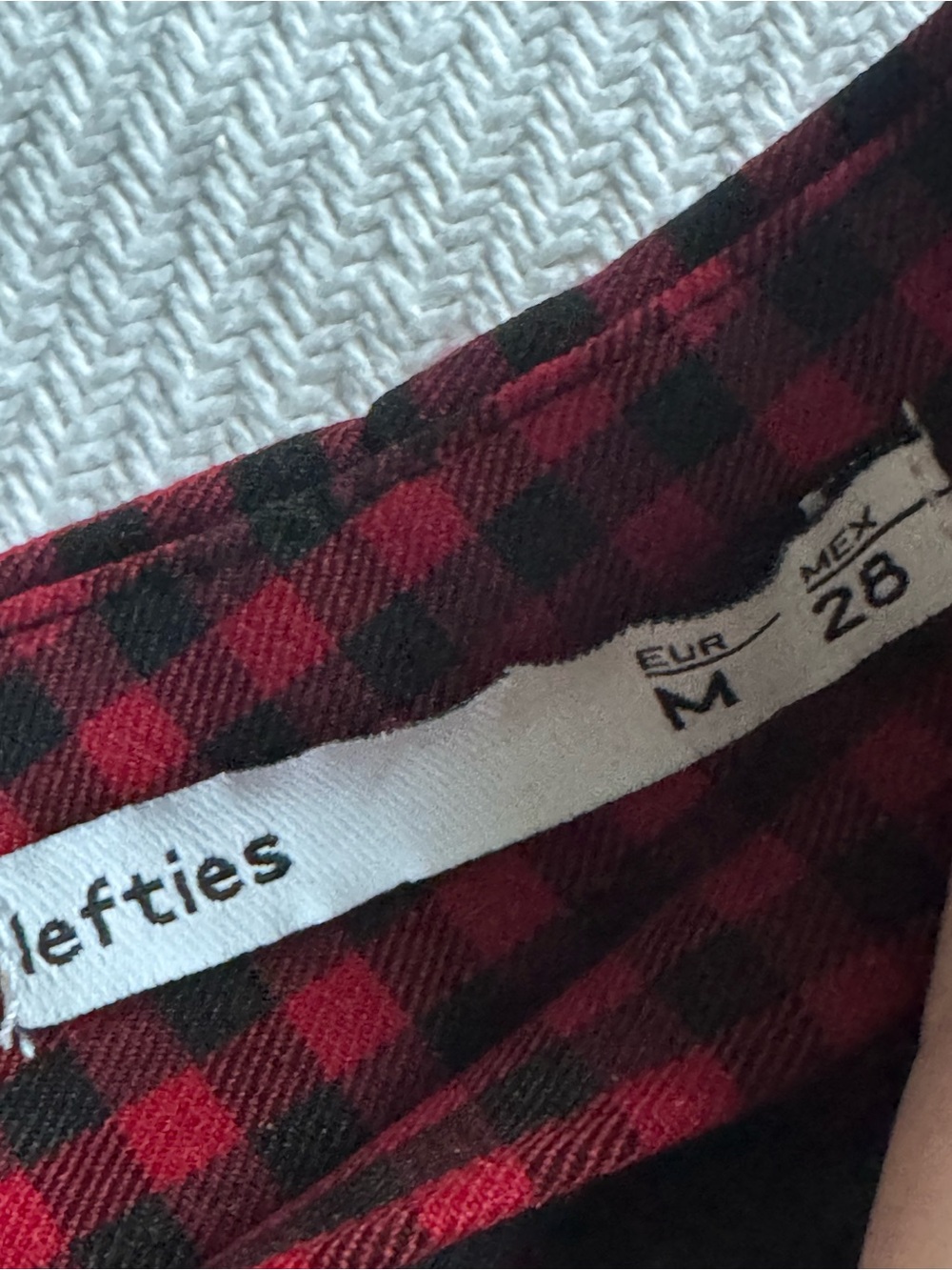Euro Goth Punk Lefties Red and Black Checkered Mini Skirt Medium - Picture 2 of 3